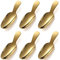 zeeooil Gold Dessertlöffel 6 Stück Edelstahl Salzlöffel Kurzer Griff Kaffeeschauf el Mini-Teelöffel für kleine Gläser Zucker Honig