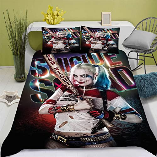 Doiicoon Bettwäsche, Clown Girl Bettwäsche-Set Für Jugendliche, Bettwäsche 135x200 (4,135 x 200 cm)
