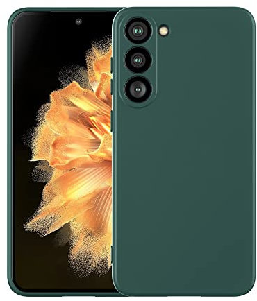 Cresee Coque pour Samsung Galaxy S23 6.1 Pouces, avec Protection Caméra, Couche Intérieure Douce, Etui Housse TPU Mince Souple Antichoc Case pour Galaxy S23 (2023) Vert