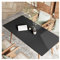 FANIVIN PU Tischdecke Tischmatte Tischfolie Schreibtisch Tischschutz Matte Haushalt Küche Bürobedarf Einseitig Wasserdicht Multifunctional Schwarz 60 * 110cm