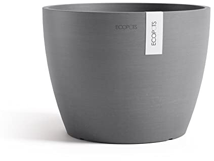 Ecopots Stockholm, stilvoller Blumentopf für Innen und Außen, UV-beständiger & frostsicherer Pflanztopf, 80 % recyceltes Material, elegantes Design | Moderner Stil, langlebige Verbundkonstruktion auf recycelter Basis, wetter- und UV-beständig, für den Innen- und Außenbereich