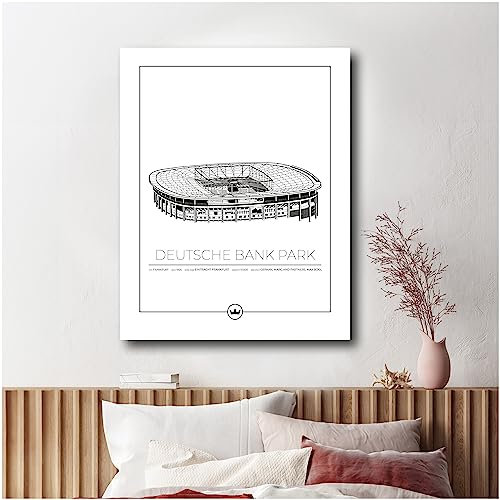 Sverigemotiv.se Stadium Posters (Eintracht Frankfurt - Deutsche Bank Park, 50x70 cm)