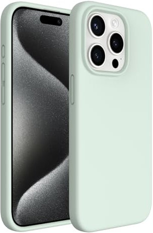 ACRONIX Custodia Silicone Liquido per iPhone 15 Pro (6.1), Cover per iPhone 15pro Protettiva per Tutto il Corpo, Morbida al Tatto per iPhone 15 Pro Case-Verde