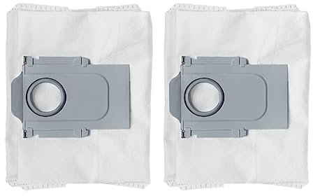 BIOHY Lot de 2 sacs d'aspirateur compatibles avec Roborock S7 & S8 Series - Accessoires pour station d'aspiration S7 Max Ultra/S8 Pro Ultra/S8+/Q7 MAX/S7 MaxV Ultra/S7 Pro Ultra - Sac de rechange pour