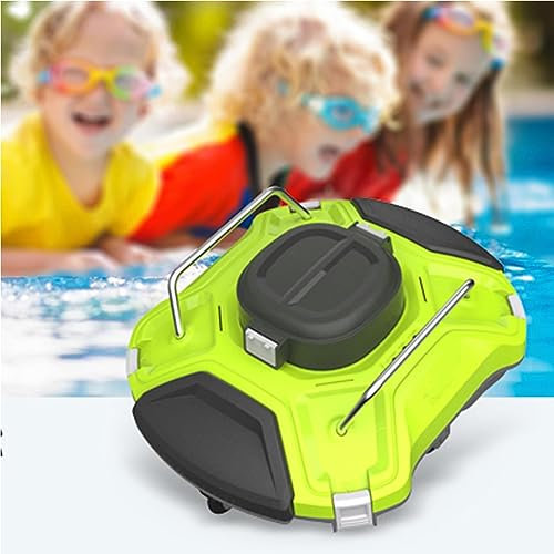 RayGenius Robot Limpiafondos InaláMbrico, Robot Limpiafondos Inteligente, Aspirador AutomáTico De Piscinas, 120 Minutos De Funcionamiento para Piscinas Enterradas De hasta 860 Pies De Largo