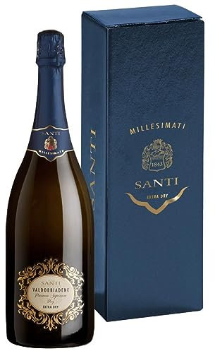 Valdobbiadene Prosecco Superiore DOCG Extra Dry 2023 Santi Magnum Astucciato