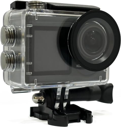 icefox 4K HD 20MP Action Kamera Externes Mikrofon 170 ° Ultra-Weitwinkel Drahtlose Steuerung mit 2 wiederaufladbaren Akkus