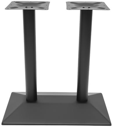 Lilyeriy Doppelte Tischgestell Höhe 72cm Stahl Schwarz Tischgestell für Esstisch oder Schreibtisch DoppelsäUle Tisch Legs