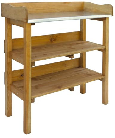 Siena Garden Pflanztisch Bill,84 x 36 x 88 cm Kiefernholz FSC 100% mit wasserbasierter schadstofffreier Holzbeize