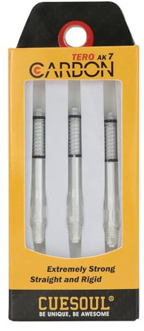 CUESOUL TERO AK7 Carbon Dartwellen/Stamm integrierte Feder-Teleskope,Set von 3 PCs