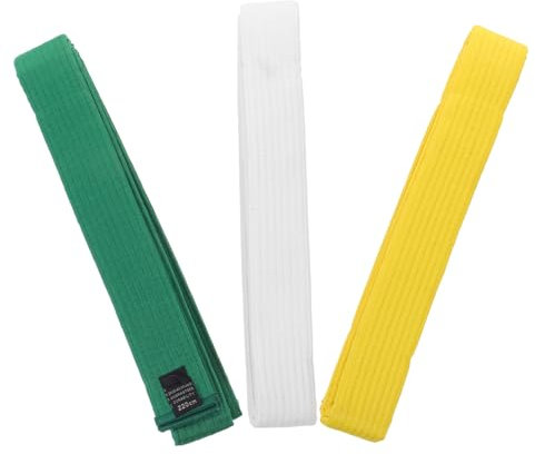 COOLHIYA Geschenk 3st Taekwondo-gürtel Uniformgürtel Für Jungen Hapkido-gürtel Bunter Karate-gürtel Rot Kunstarmbänder Karate-Geschenke Trainingsgeräte Mann Erwachsener Baumwolle