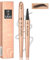 Augenbrauenstift, Light brown Wasserdichter Augenbrauenstift Härchenzeichnung, Flüssiger Augenbrauen stift 4 Punkte, Trocknend und Langlebig (4#Schwarz)