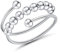 J.Fée Anxiety Ring Silber 925 Stress Ring Damen Stressring Silber Ringe 925 Frauen Angstring Silber Anxiety Ringe Verstellbar Ringe Für Frauen