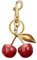 Narunii Porte-clés Cerise,Porte Clé Femme Breloques Sac Porte Clé Voiture Keychain Cadeau Anniversaire Femme Idee Cadeau pour Femme,Petite Amie,Collègues (Cerise Rouge)