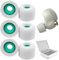 3 Paar Memory Foam Ear Buds Ersatz Ohrstöpsel für Sony WF-1000XM4, Schaumstoff-Ohrstöpsel für Sony WF-1000XM3, WF-1000XM4, WF-1000XM5, Link Buds S (M, Grau)