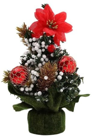 Mini-Baum mit Aufschrift Merry Christmas, 20 cm, für Büro, Schreibtisch, Geschenk, Festival, Jahr, E7c7, Schlafzimmer, Dekoration für 2025 neue Party