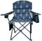 OLPRO Heavy Duty Padded Folding Camping Chair for Adults – Comfortable, Portable Outdoor Chair with Cooler Bag, Wine Glass & Cup Holder – Ideal for Camping, Picnic, Garden & Festivals- Limited Edition