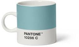 Pantone Tasse à expresso en porcelaine, à paroi épaisse, passe au lave-vaisselle, 120 ml, bleu glacé 10286