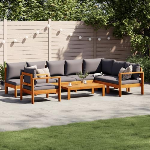 Festnight Gartenlounge Set Lounge Möbel Outdoor Ecklounge Holz Terrassenmöbel Außen Balkon Lounge Gartenmöbel Loungemöbel Ecksofa Gartensofa Lounge Set Outdoor Sofa Balkonmöbel