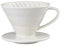 Porte-filtre à café en porcelaine de style européen V60 Taille 2 pour la préparation manuelle du café filtre à main et du café goutte à goutte Entonnoir Filtre Accessoire de café américain