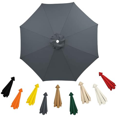 Générique Toile de Rechange pour Parasol 4.0m Dessus De Parapluie De Remplacement pour 8 Bras