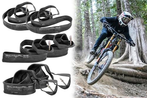 2X Fahrradschlauch 26 Zoll Schwalbe 40/62-559 mit DV13 Dunlop, SV13 Sclaverand, AV13 Autoventil, Ventillänge 40mm, für MTB Freeride (26 Zoll, DV13)