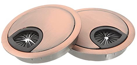 LALAFINA 2Stücke Schreibtisch Kabeldurchführung Drahtlochabdeckung aus Kabelorganisator für PC und Büro Flexibles Design für Mehrere Kabel Sauberer Arbeitsplatz