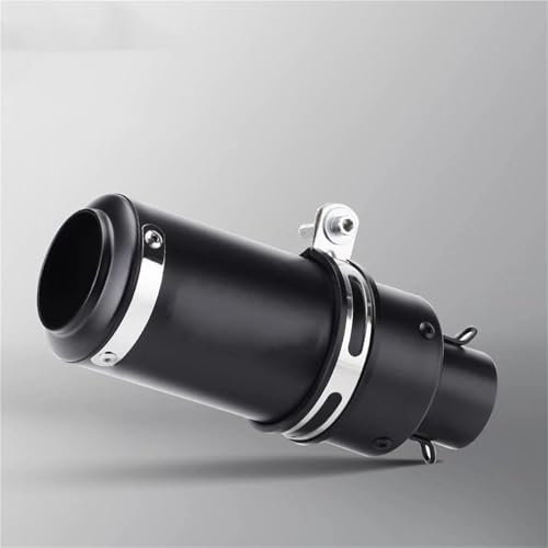 SEYXF Pot d'échappement Tuyau D'échappement Moto Calibre Universel 51 Mm, Raccord De Silencieux(Nero)