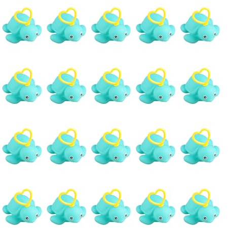 SVCEQZE 20 Stück Badespielzeug Enten Angeln, 7x6cm Enten Angeln Spiel Wasser, Angelspiel Badewanne, Entens Angelns Spielzeug, Entenfischereispiel Spaßiges Angelspiel Für Kinder Sinnesanregung