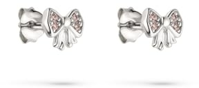 s.Oliver Kinder Schmuck – Ohrstecker aus Silber mit verschiedenen Herz, Schmetterling, Schleife & Hufeisen Designs – Fröhlich, Bunt & Stilvoll – Perfekte Geschenkidee
