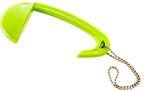 ZHOUBA Portable Removable Plastic Bag Hook Table Desk Purse Handbag Holder Mini Hanger Green