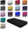 one-home 2er Set Jersey Spannbettlaken Spannbetttücher Bettlaken Spannbetttuch weiche Baumwolle mit Rundumgummizug, Farbe: Schwarz, Maße: 2er Pack 90-100 x 200 cm