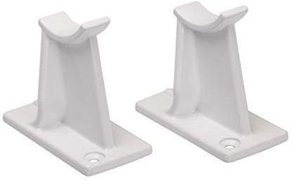 Valdern 65 mm de altura – Par de patas de soporte universales tradicionales para radiador disponibles en blanco, negro, gris antracita (blanco)