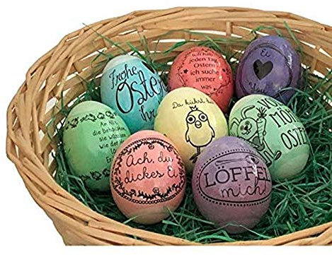 Pastell Eierfarben + Dekorbanderole - Osterei, Eierfärben, Osterdeko, Eierfarbe, Oster Nest, Eier färben