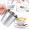 Pichet Lait Inox, 1000ml Pichet à Mousse de Lait Pot A Lait Mousseurs À Lait Pichet à Lait en Acier Inoxydable Pichet à Mousseur Cappuccino Latte Art Barista Tasse