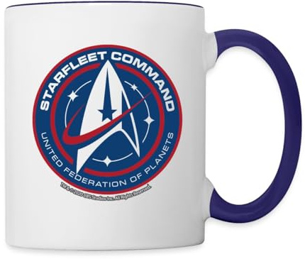 Spreadshirt Star Trek Discovery Starfleet Insignia Two-Tone Mug