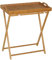 LOLAhome Mesita Bandeja Plegable de Bambú Marrón Versátil, Compacta y Elegante - 35x55x61 cm - Ideal para Desayunos y Uso Multifuncional