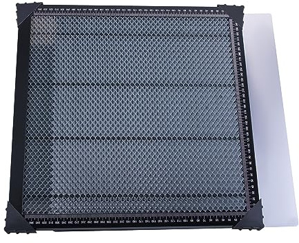 CNCMANS 400 x 400 x 22 mm Honeycomb mesa de panal para máquina de grabado láser, mesa de trabajo con placa de aluminio, para cortador láser y grabado láser