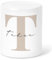 Trinkgeldkasse Kaffeekasse personalisiert Trinkeld Spardose mit Buchstaben & Namen Sparkasse Sparbüchse Sparbox Spendenkasse Sparschwein aus Keramik (Beige)