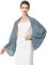 BEAUTELICATE Chiffon Schal Stola Damen Festlich Elegante Schultertuch Bolero Shrug mit Ärmel für Abendkleider Brautkleider Sommer Hochzeit (Staubig Blau, Einheitsgröße)