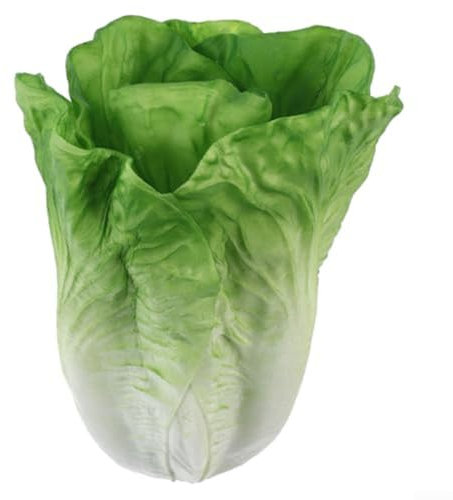 Lechuga artificial, lechuga de simulación realista, decoración de verduras, lechuga de poliuretano, vegetales falsos para decoración del hogar y la cocina