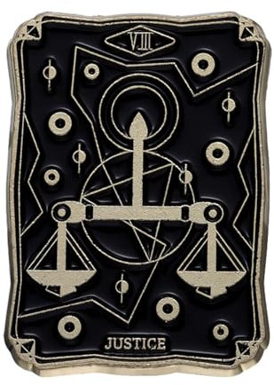 Kreative Retro-Metall-Brosche in Tarotform, Cartoon, geometrische Sonne und Mond, Metall Zink Acryl