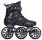 Rollschuhe Für Herren Und Damen, 3 Räder 110mm Inlineskates Für Erwachsene Professionelle Inline Skates Unisex, Speed-Renn-Skates, Herausnehmbarem Futter Für Fitness Und Outdoor-Skating(43,Black)