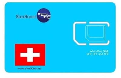 Tarjeta SIM prepaga de 500 MB sin contrato, Suiza solo datos, para cámaras de vigilancia LTE y rastreadores GPS