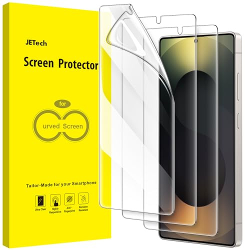 JETech TPU Schutzfolie für Samsung Galaxy S25 Ultra, 3 Stück | Selbstheilende TPU-Displayschutzfolie, HD Klar, Kratzschutz, Blasenfreie Installation