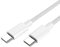 iCatchy For Motorola Moto G05 / Moto G15 / Moto E15 Nylon Braided USB Type C Cable, Male to Micro USB Cord, 5A Supercharge, Fast Charging Cable Lead Data Transfer Charger Power Cord Lead (White)