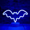 Neonschilder, Neonschild Led Neonlicht Nachtlampe USB Batteriebetriebene Led Neon Licht Schild Schlafzimmer Wanddekoration, Blue, Bat