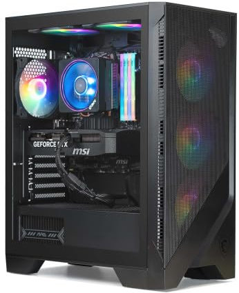 PowerLab | PC Gamer Powered by MSI - Processeur Ryzen 5 5600 • RTX 5070 12 Go • RAM 32 GO RGB • SSD 1 to • WiFi • W11