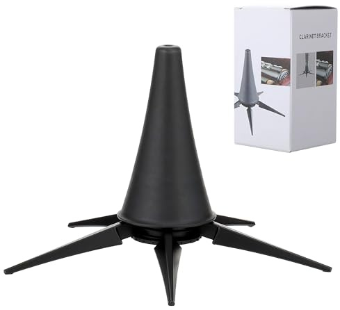 RuiJOTWAT Clarinet/Oboe Portable Stand, Clarinet Five-Legged Folding Metal Base Rest Stand