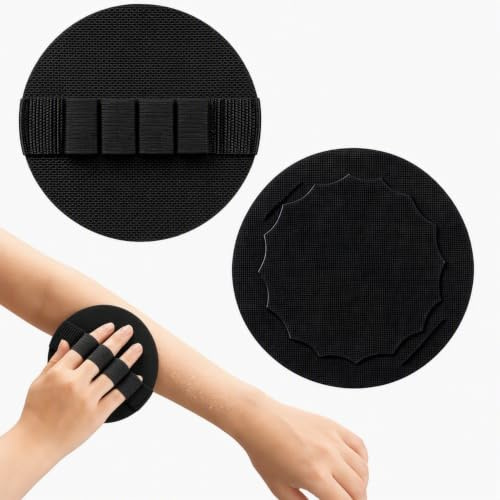 2 Pack, No-Pain Exfoliating Bath Scrubber Pads, Gentle Body Scrub